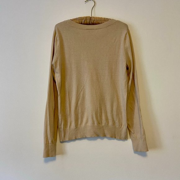 LOFT Paris Embroidered Beige Sweater - Picture 8 of 8